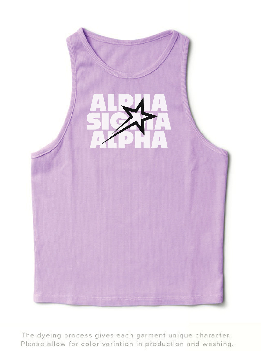 Lavender Haze Star Sorority Tank