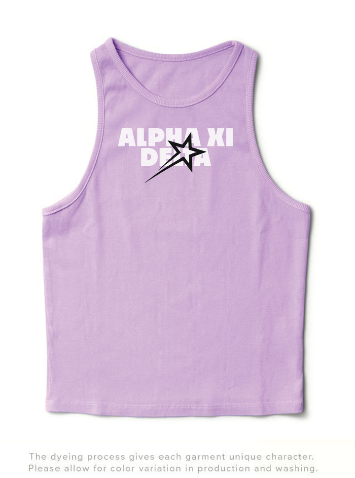 Lavender Haze Star Sorority Tank
