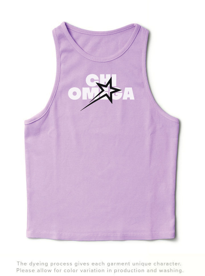 Lavender Haze Star Sorority Tank