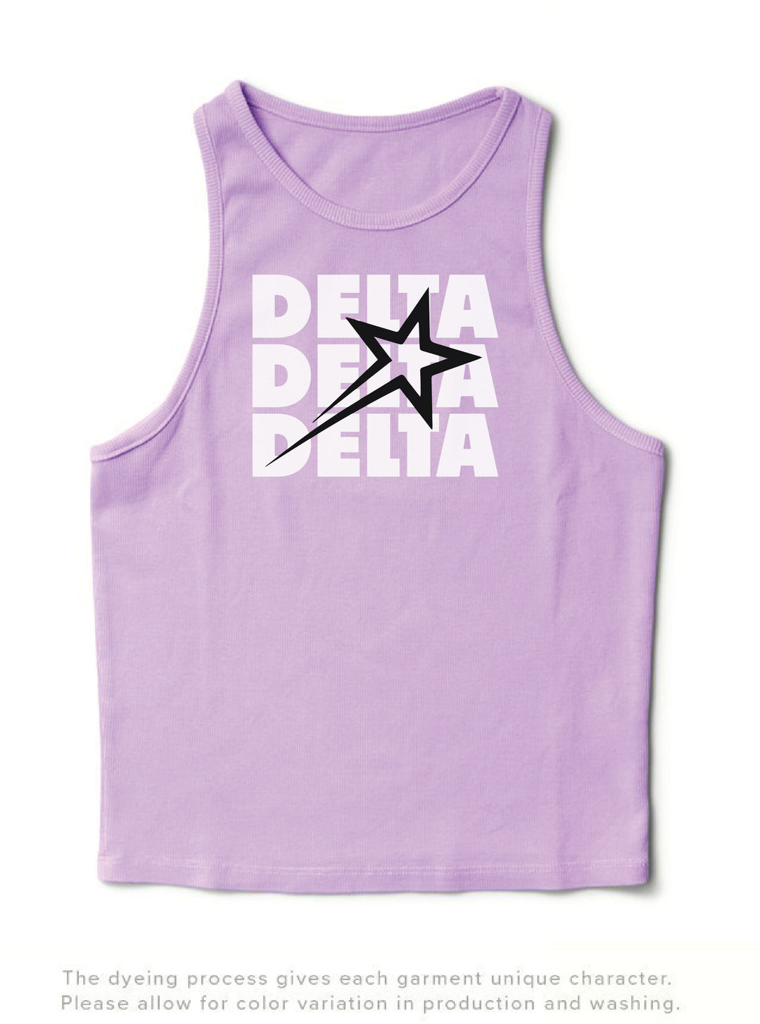 Lavender Haze Star Sorority Tank