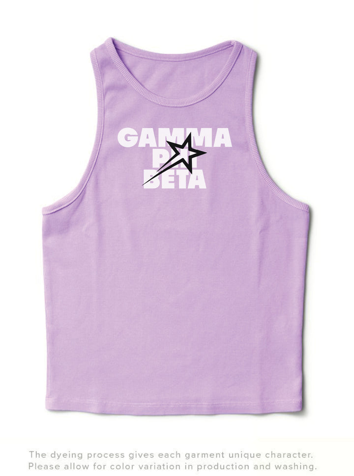 Lavender Haze Star Sorority Tank