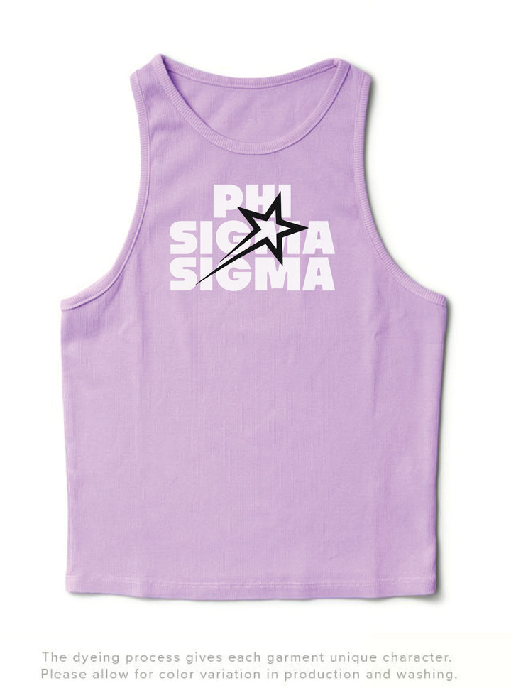 Lavender Haze Star Sorority Tank