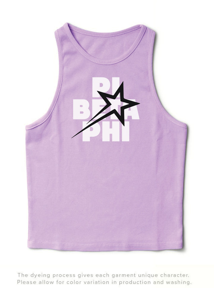 Lavender Haze Star Sorority Tank