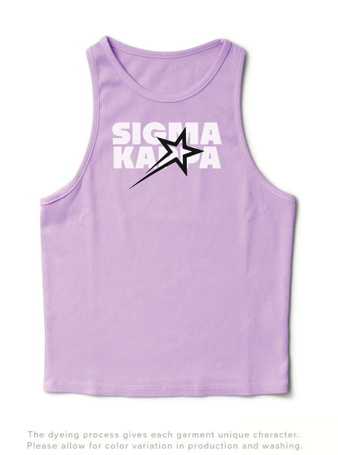 Lavender Haze Star Sorority Tank