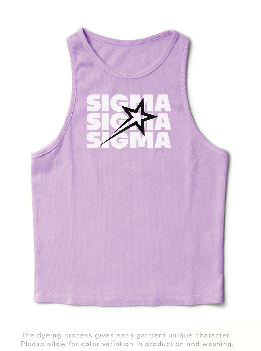 Lavender Haze Star Sorority Tank