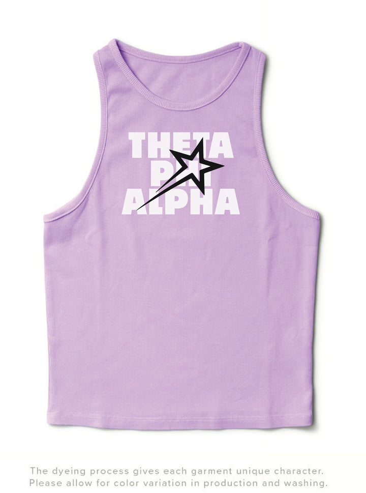 Lavender Haze Star Sorority Tank