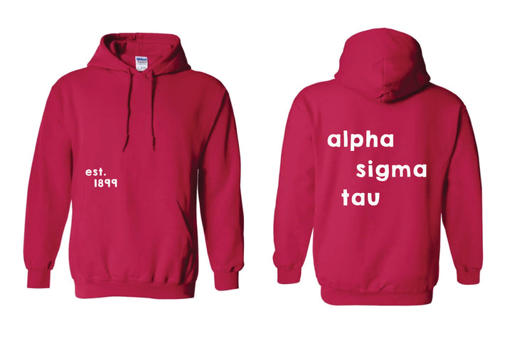 Stacked Red Sorority Hoodie