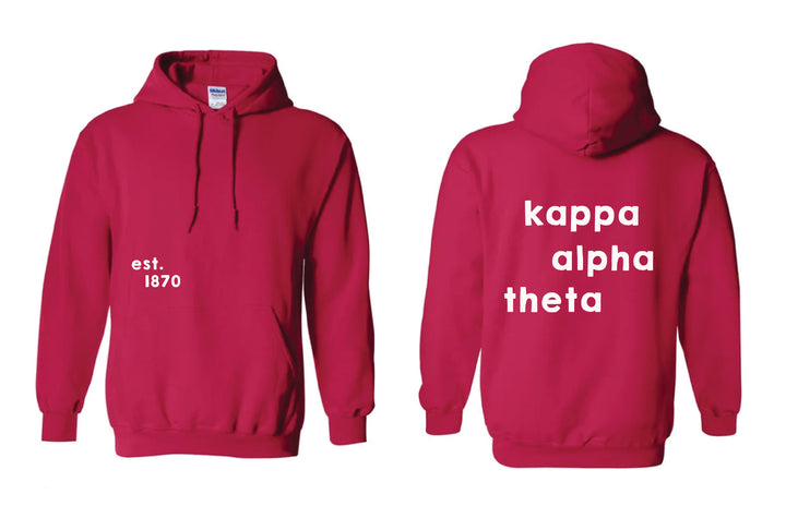 Stacked Red Sorority Hoodie