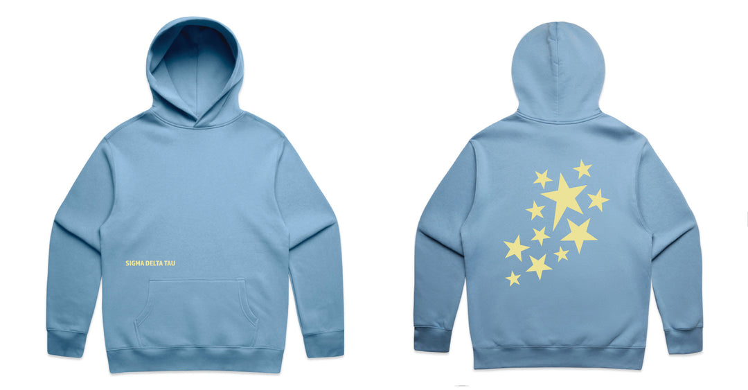 Starburst Carolina Blue Heavy Weight Sorority Hoodie