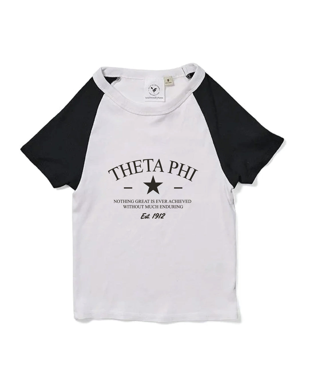 Star Raglan Sorority Baby Tee