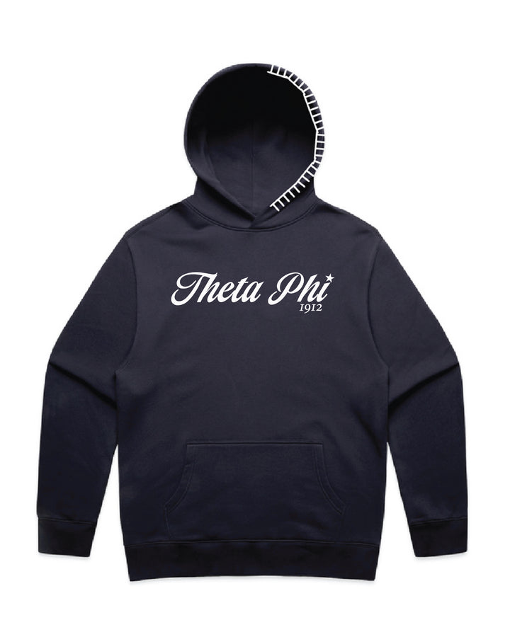 Star Script Hood Stitch Sorority Hoodie