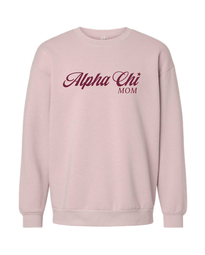 Star Script Mom Sorority Crewneck