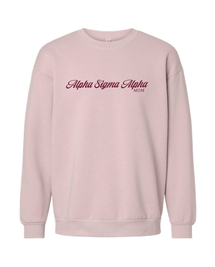 Star Script Mom Sorority Crewneck