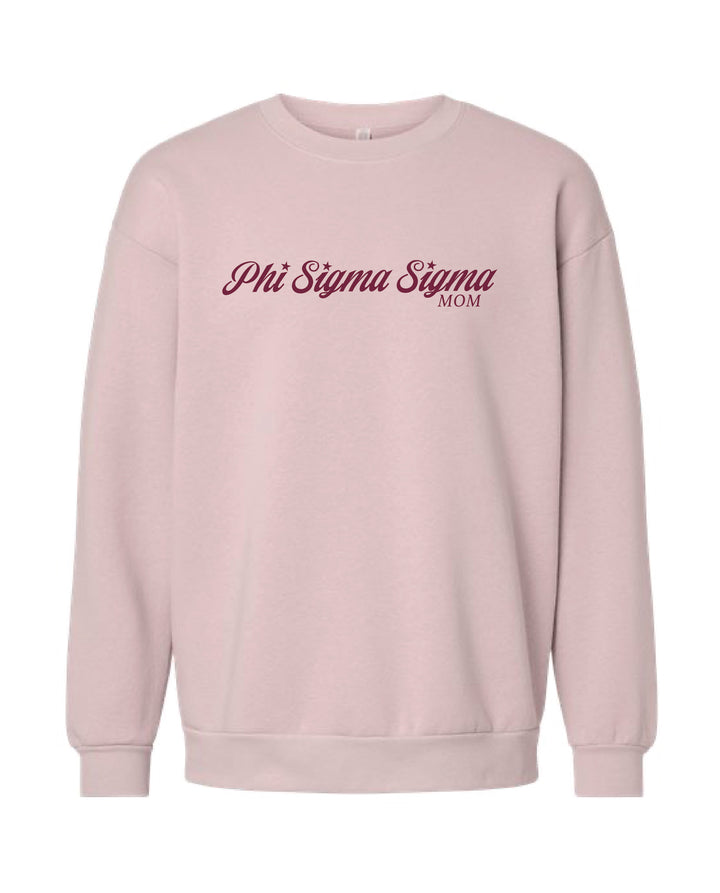 Star Script Mom Sorority Crewneck