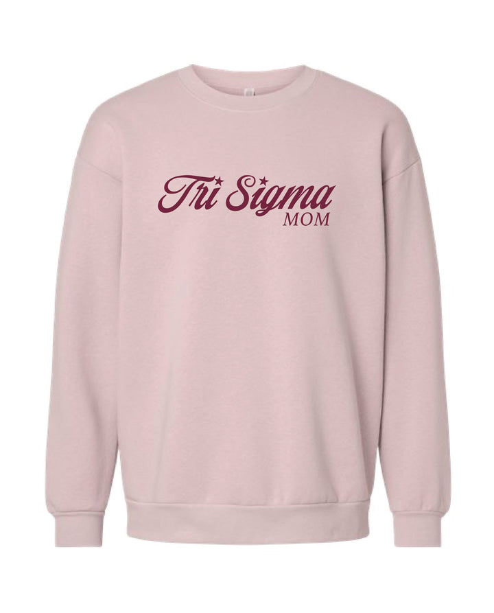 Star Script Mom Sorority Crewneck