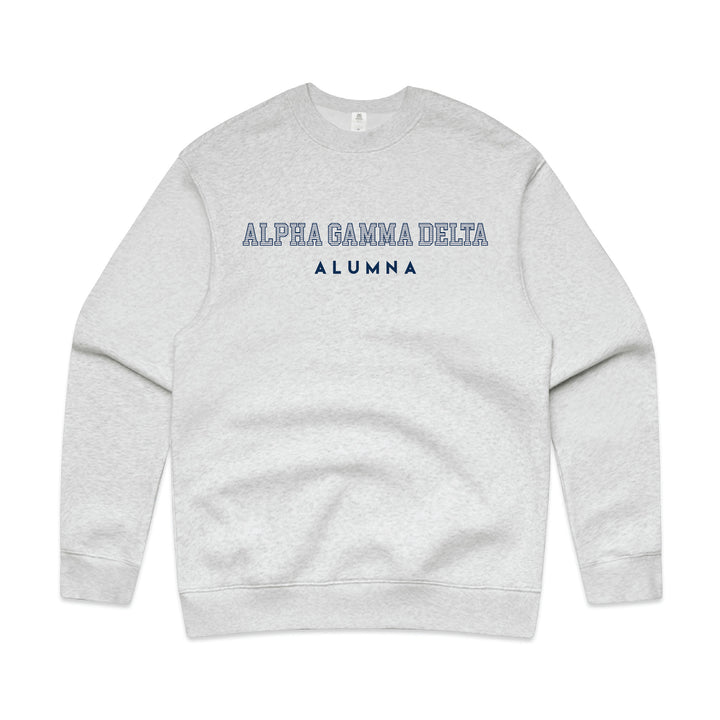 Striped Alumna Sorority Crewneck