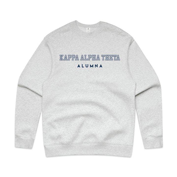 Striped Alumna Sorority Crewneck