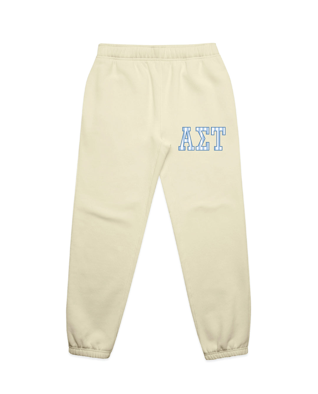 Striped Letters Heavy Weight Butter Sorority Joggers
