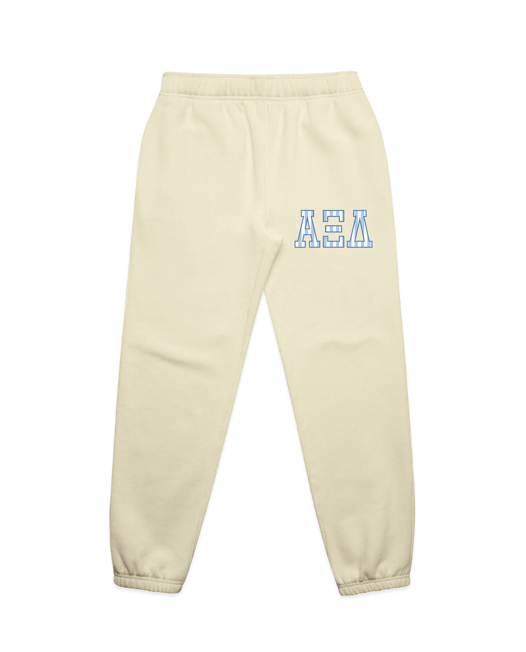 Striped Letters Heavy Weight Butter Sorority Joggers