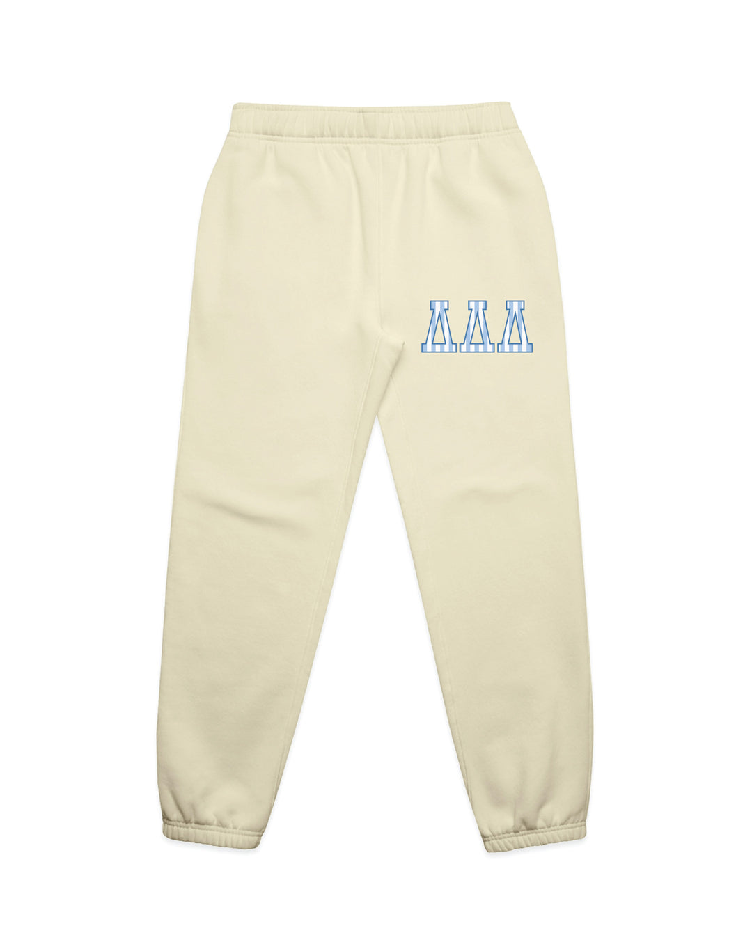 Striped Letters Heavy Weight Butter Sorority Joggers