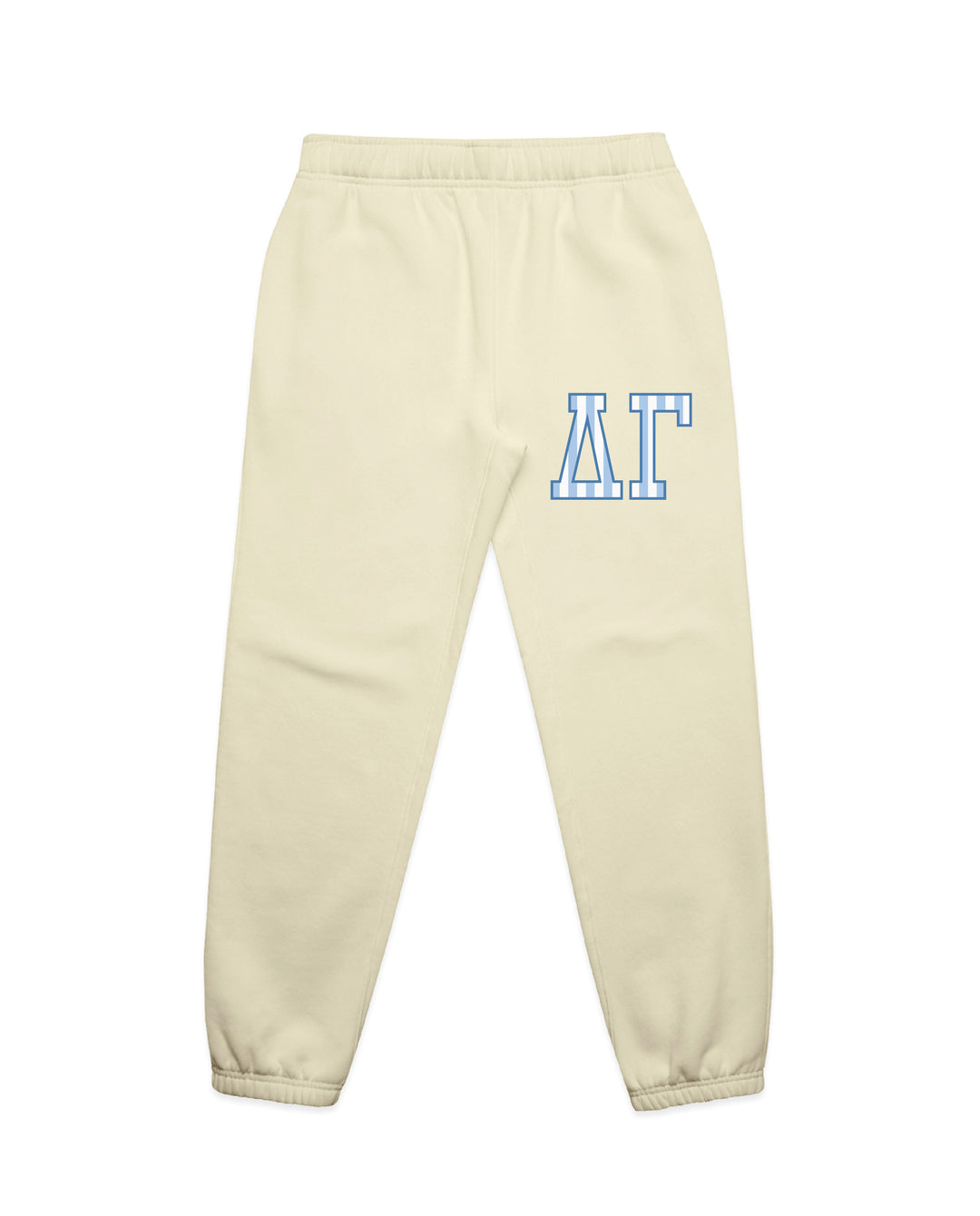 Striped Letters Heavy Weight Butter Sorority Joggers