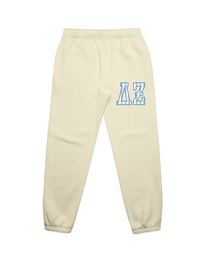 Striped Letters Heavy Weight Butter Sorority Joggers