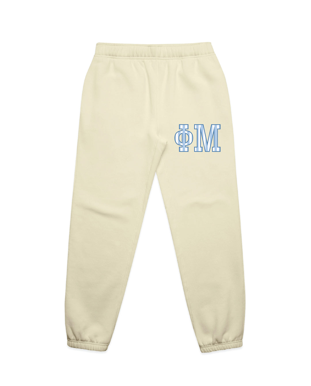 Striped Letters Heavy Weight Butter Sorority Joggers