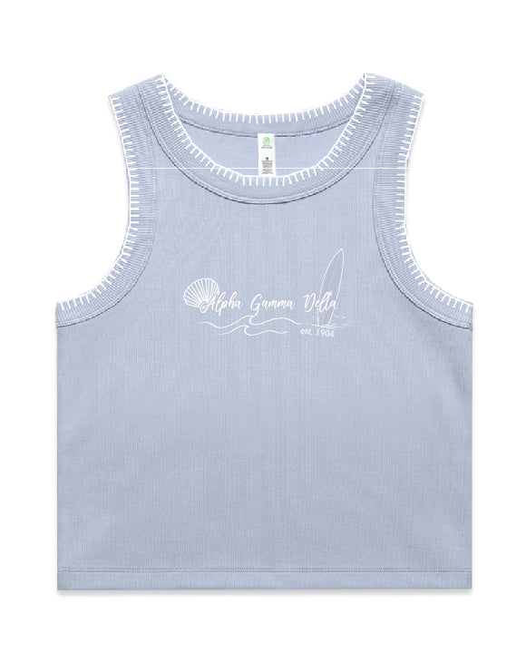 Surfs Up Stitched Sorority Tank