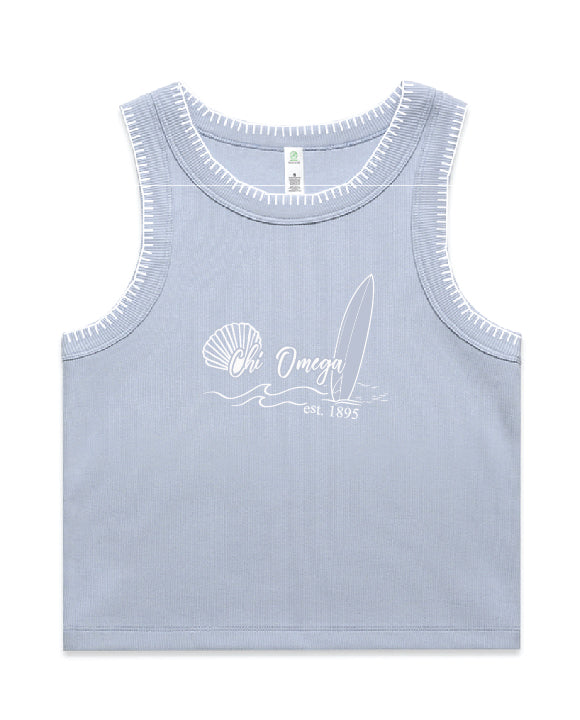 Surfs Up Stitched Sorority Tank