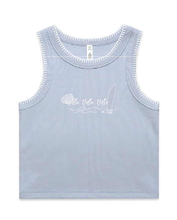 Surfs Up Stitched Sorority Tank
