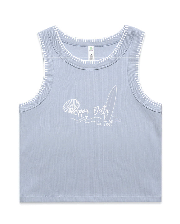 Surfs Up Stitched Sorority Tank