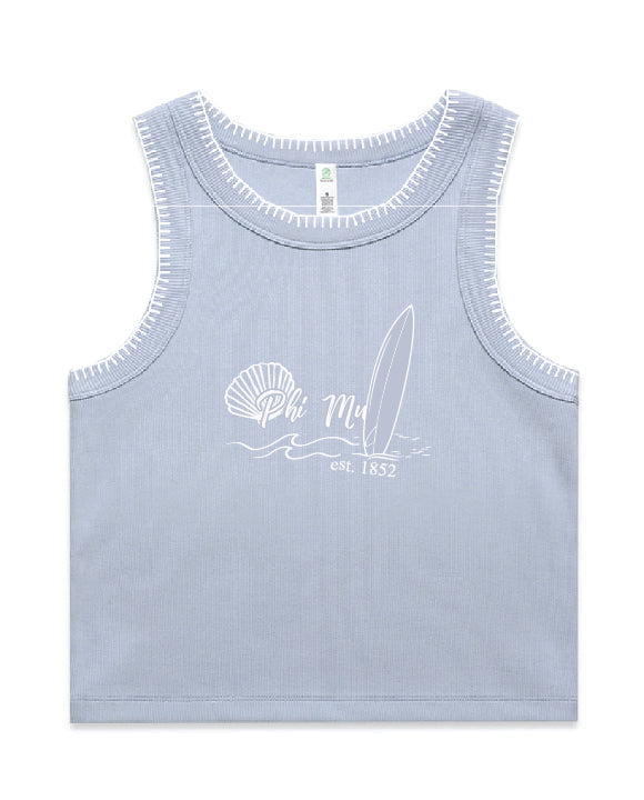 Surfs Up Stitched Sorority Tank
