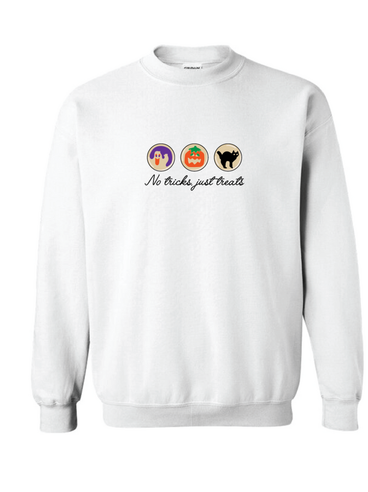 No Tricks Just Treats Halloween Crewneck