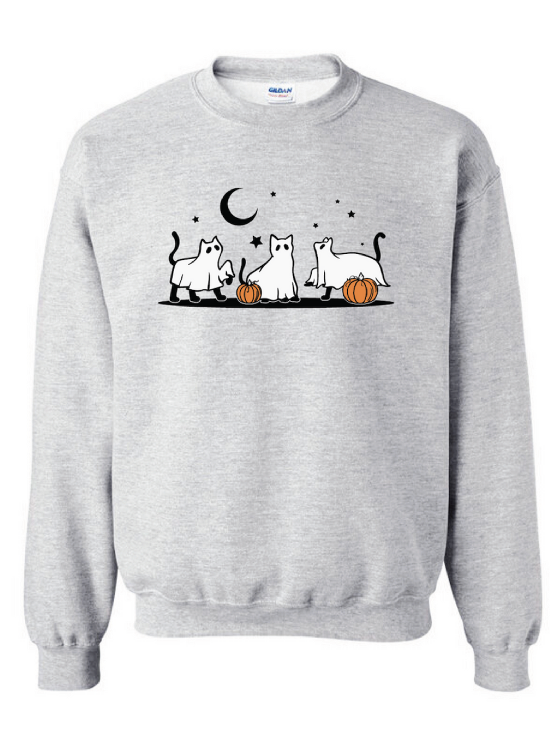 Ghost Cats Halloween Crewneck