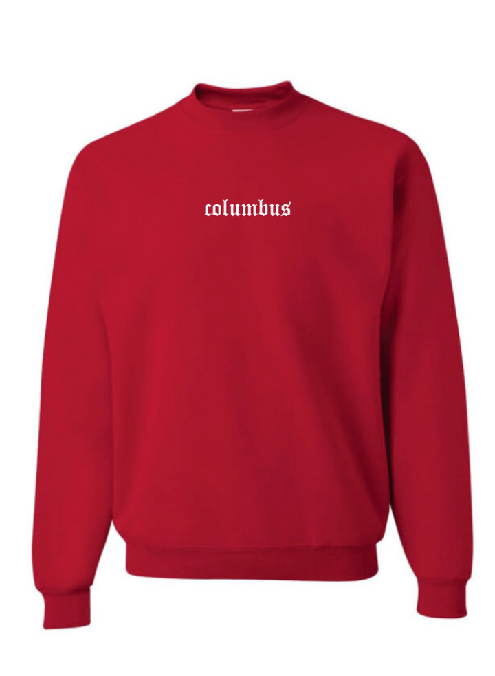 Old English Columbus Crewneck