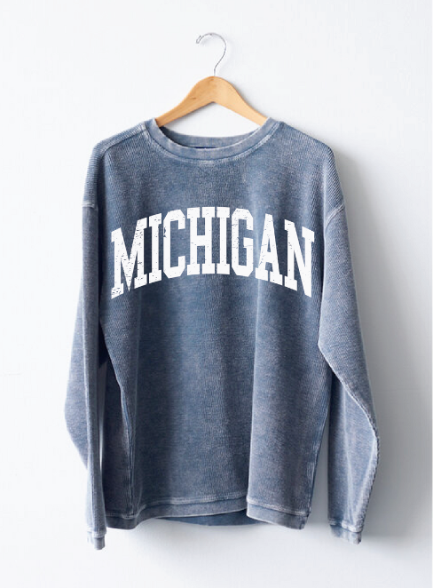 Michigan Corded Crewneck