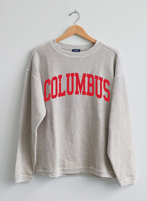 Columbus Corded Crewneck