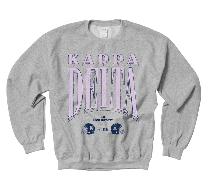Kappa Delta Lilac Football Crewneck