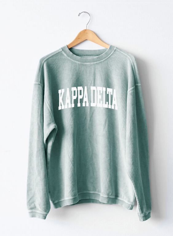 University Tees Simple Sorority Corded Crewneck Kappa Delta MD