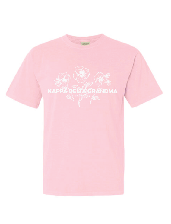 Floral Sorority Grandma Tee