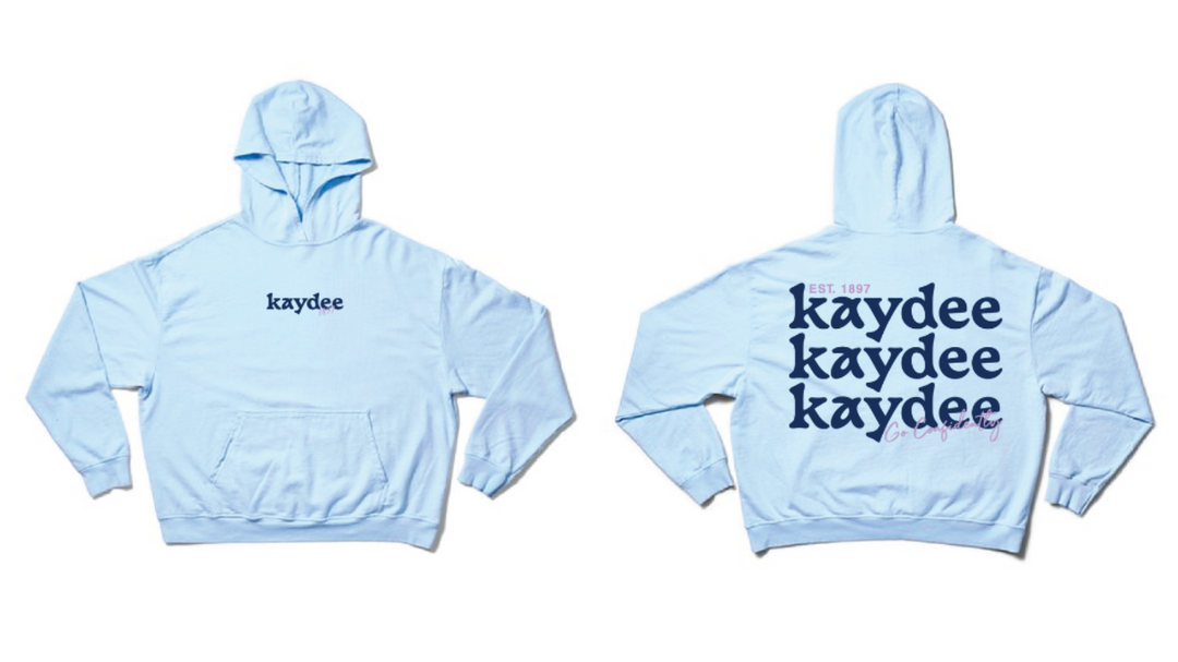 Arctic Blue Mix Type Matching Set Light Weight Sorority Hoodie