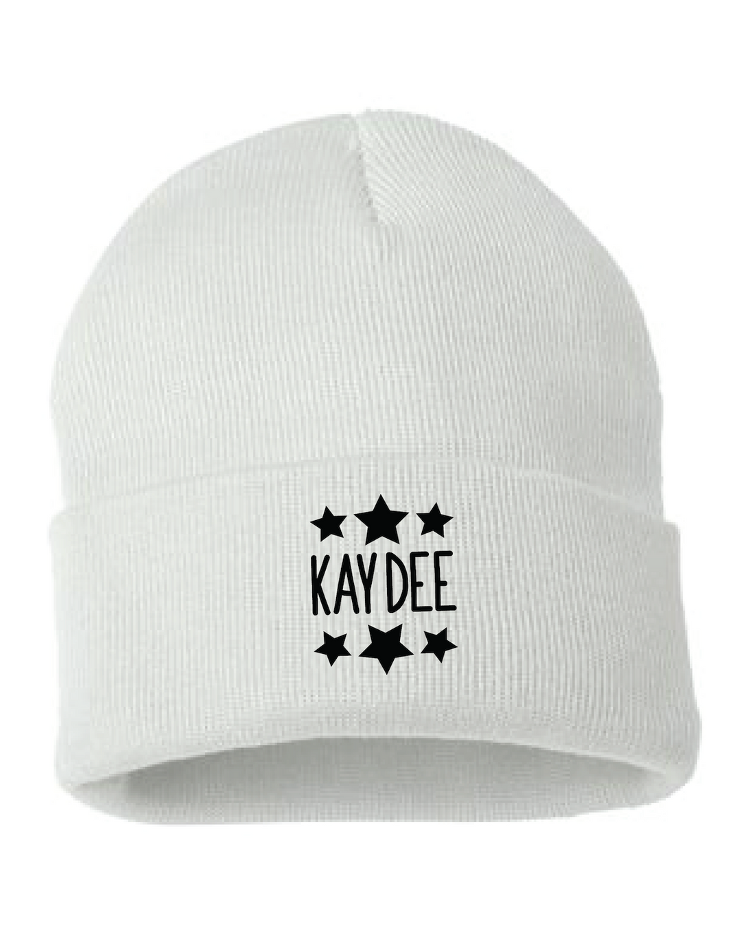 White Greek Beanie