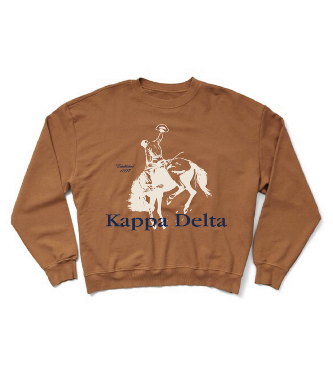 Caffeine Rodeo Matching Set Light Weight Sorority Crewneck