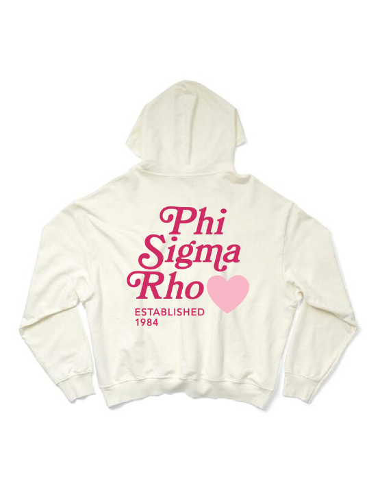 Phi Sigma Rho Vanilla Ice Heart Light Weight Hoodie