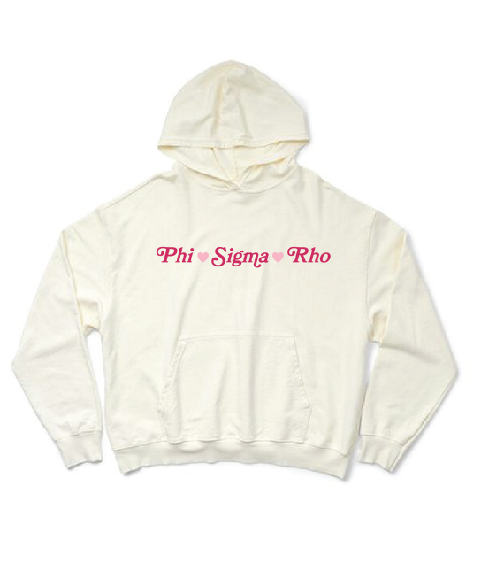 Phi Sigma Rho Vanilla Ice Heart Light Weight Hoodie