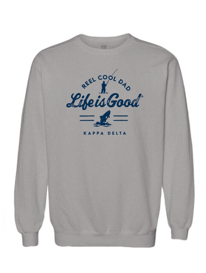 LIFE IS GOOD® Reel Cool Sorority Dad Crewneck