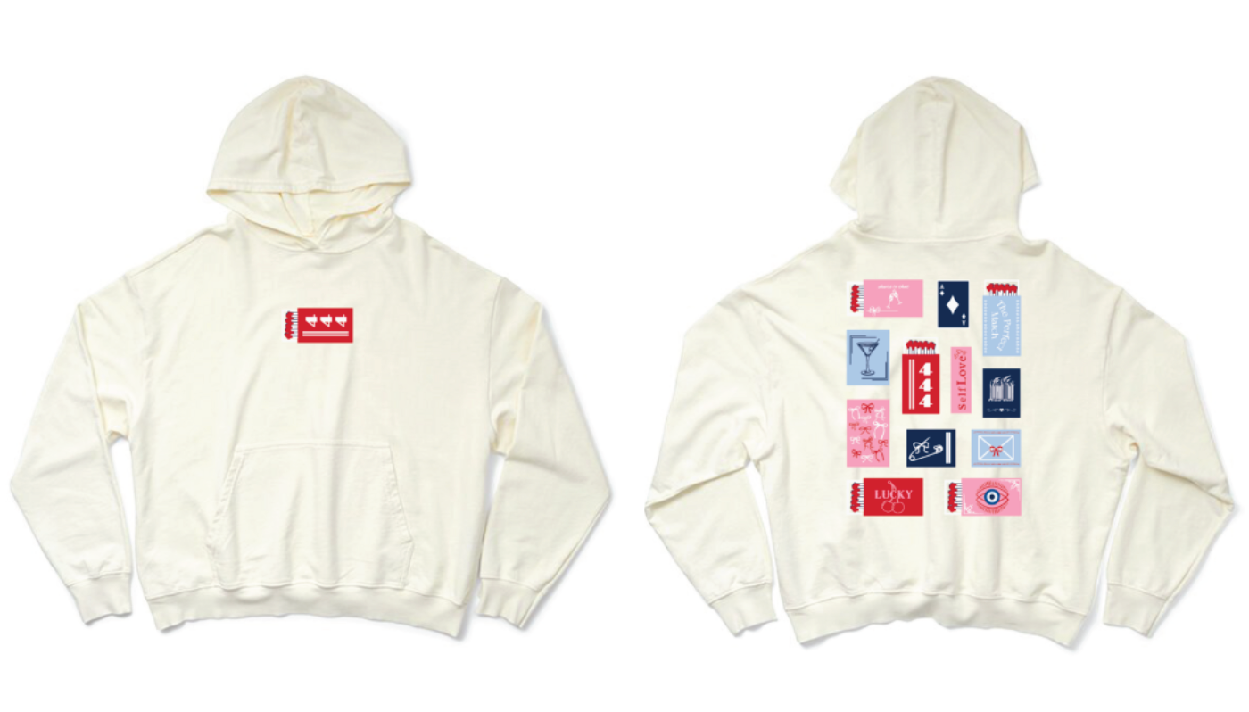 和田颯 how Hoodie Ivory 002 Da-iCE 和田颯 how Hoodie Ivory 002 Da-iCE Vanilla Ice Pink Star