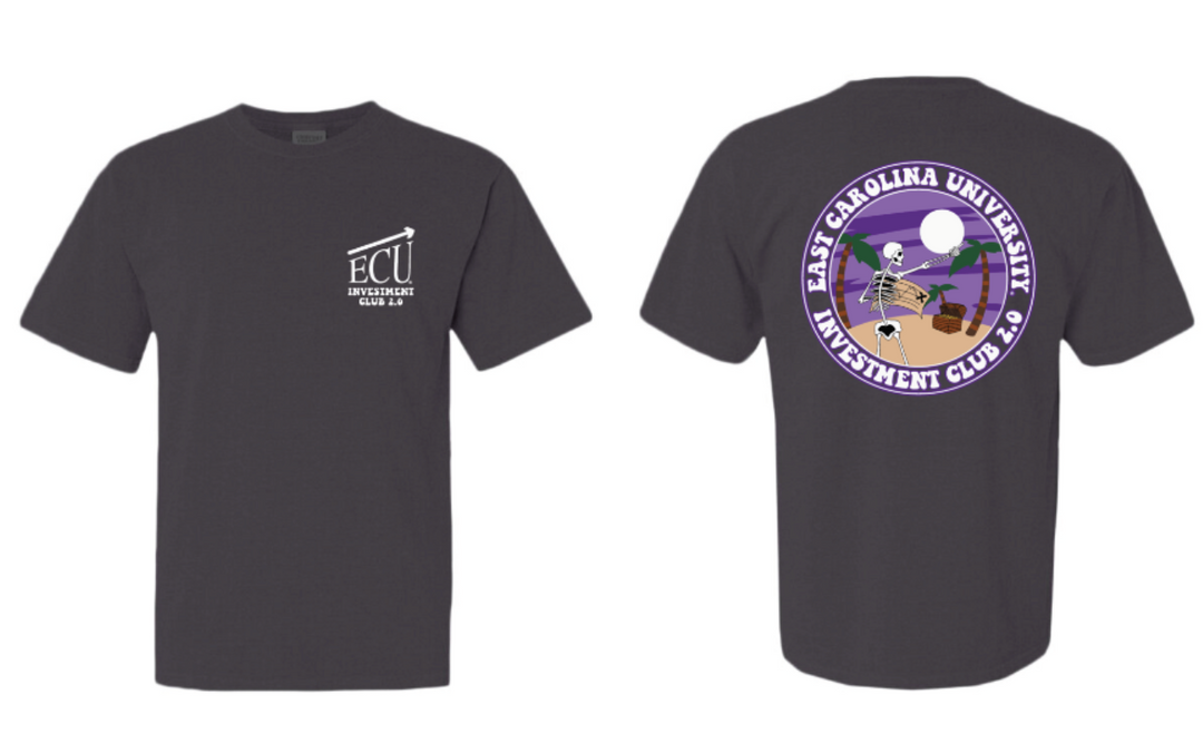 ECU Investment Club Graphite Tee