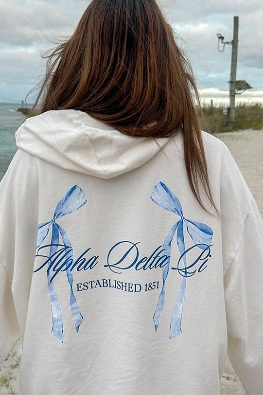 Vanilla Ice Alpha Delta Pi Bow Matching Set Light Weight Hoodie