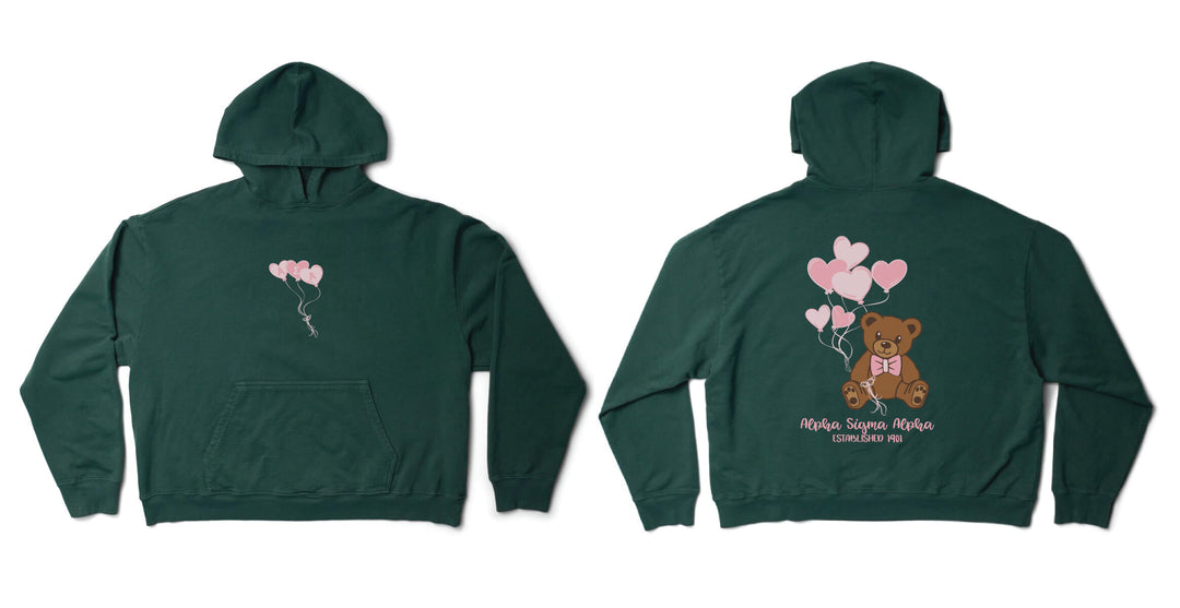 Alpine Balloon Bear Sorority Light Weight Hoodie